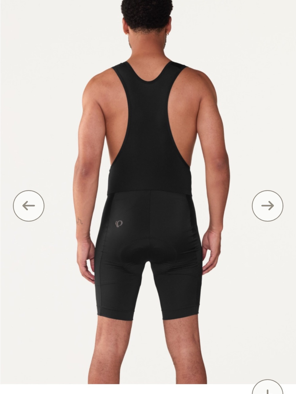 Pearl Izumi Men’s Black Cycling Bib Shorts with Reflective Logos
